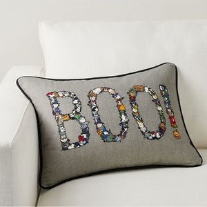 Pottery Barn Halloween Boo Peanuts Charlie Brown and the Gang Pillow Cover